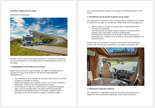 Ebook: De Complete Gids voor Beginnende Camperaars