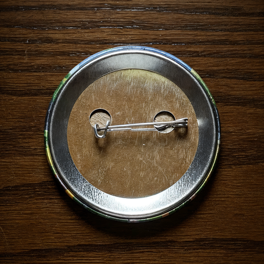 'Gone Camping!' Button met Speld - Camper Design - Ø 58mm