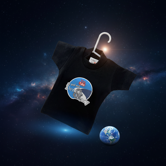 Mini T-shirt met Dennis & Nancy logo (18cm)