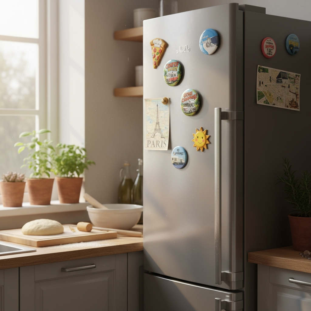 Magneet Button 'CampLife' - Ø 58mm