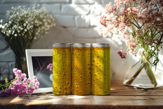 20oz Skinny Tumbler met 'Heerlijk Koel Biertje' Design - 590ml